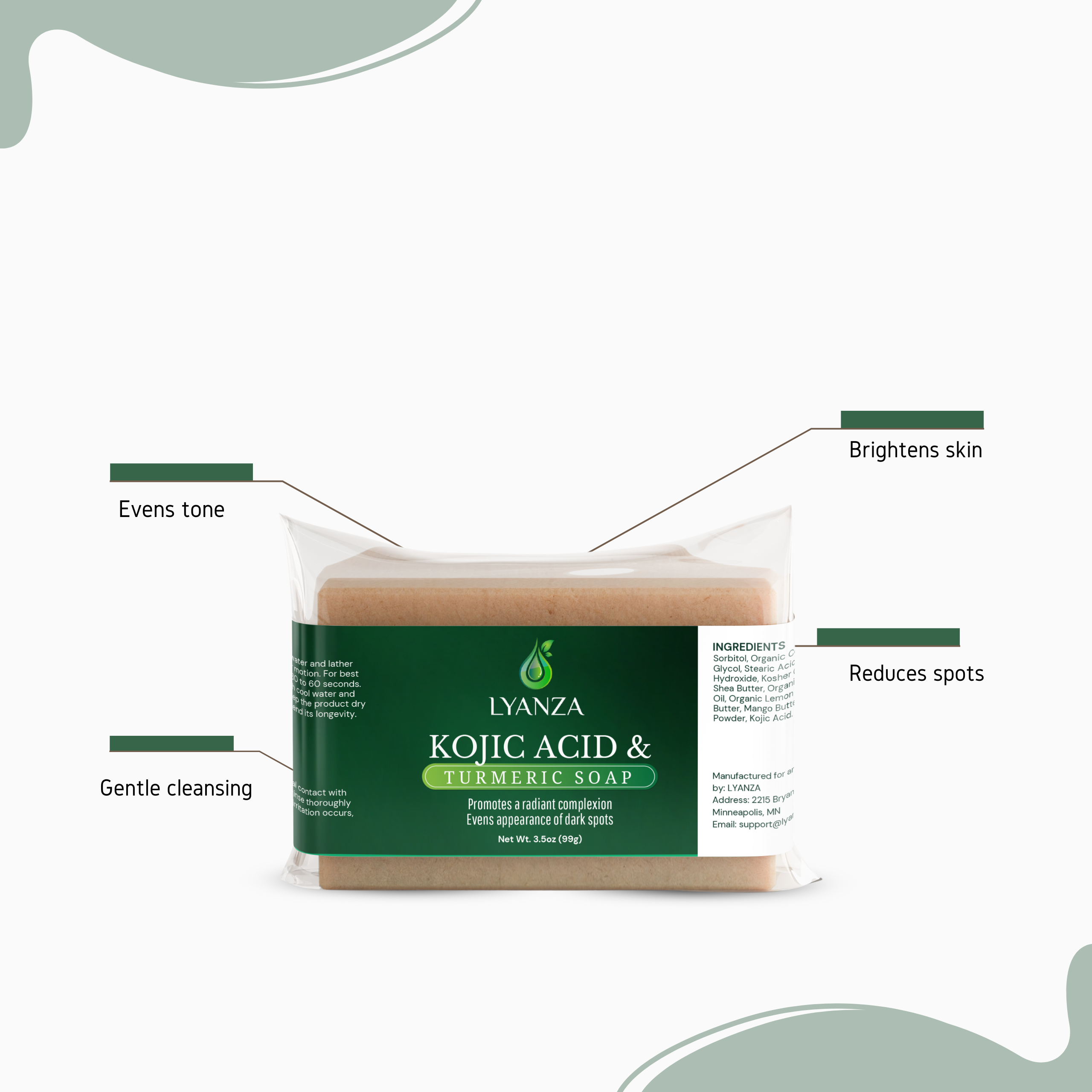 Kojic Acid & Turmeric Soap